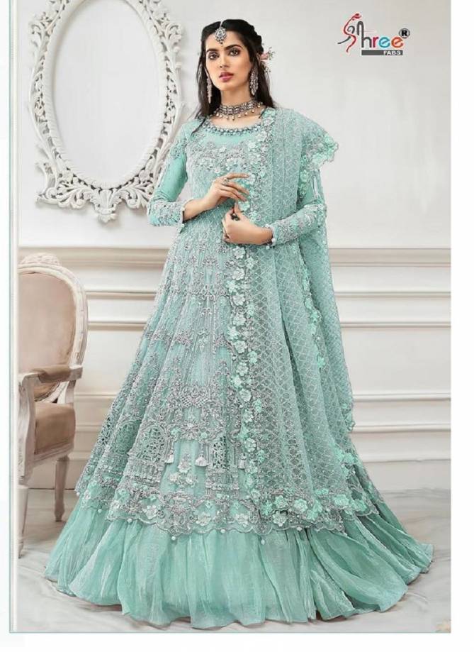 SHREE FEB Latest Designer Heavy Festive Wear Butterfly Net With Heavy Work Pakistan Salawar Suit Collection